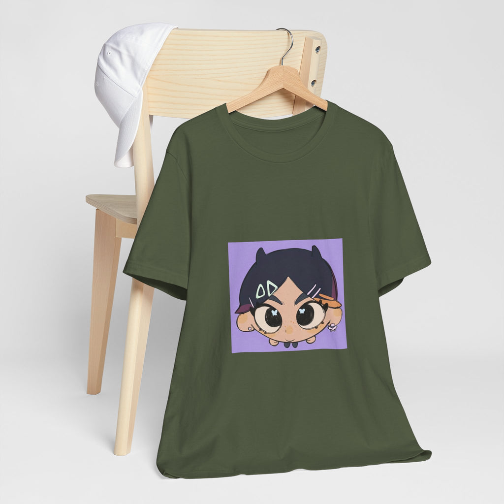 Anime Chibi Face T‑Shirt