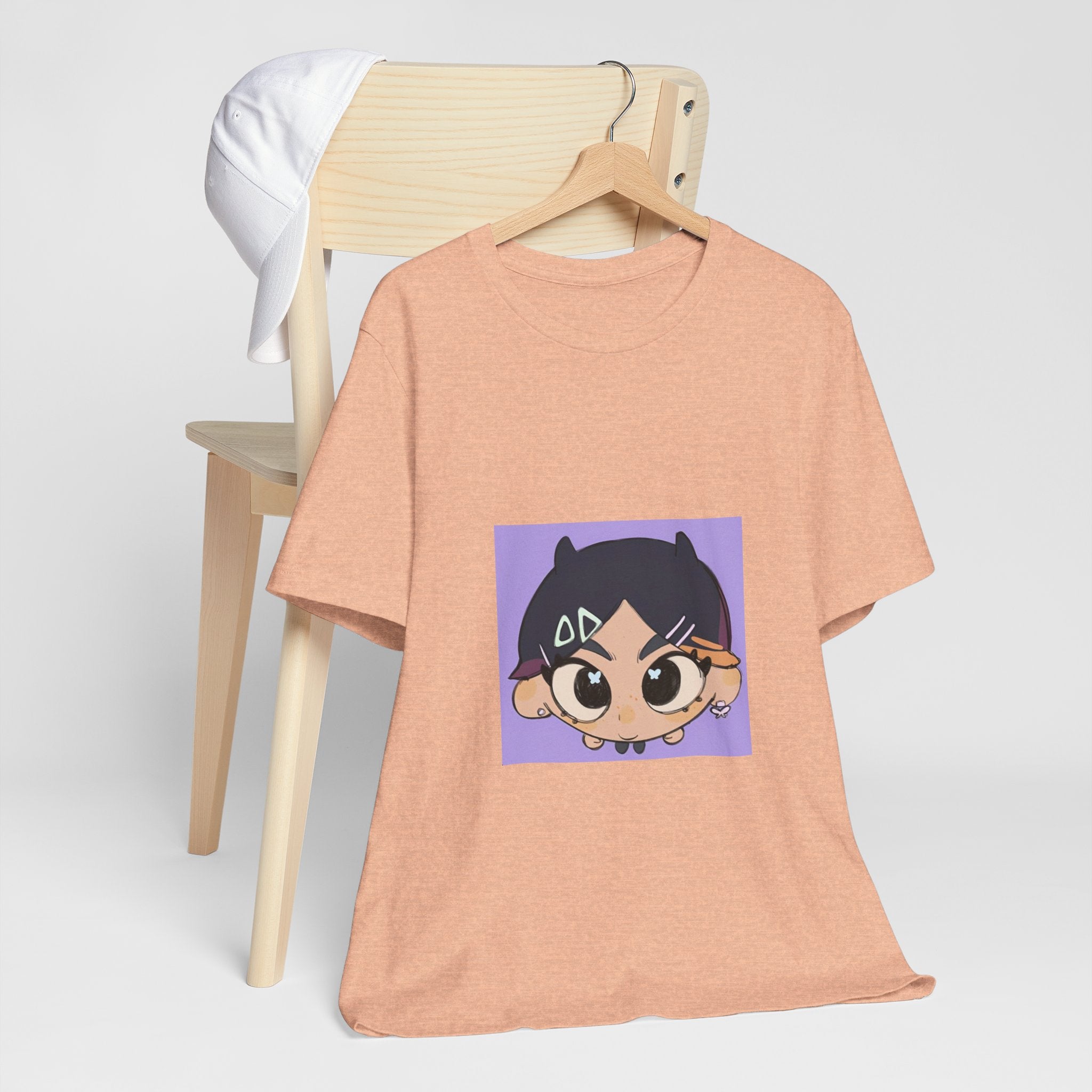 Anime Chibi Face T‑Shirt