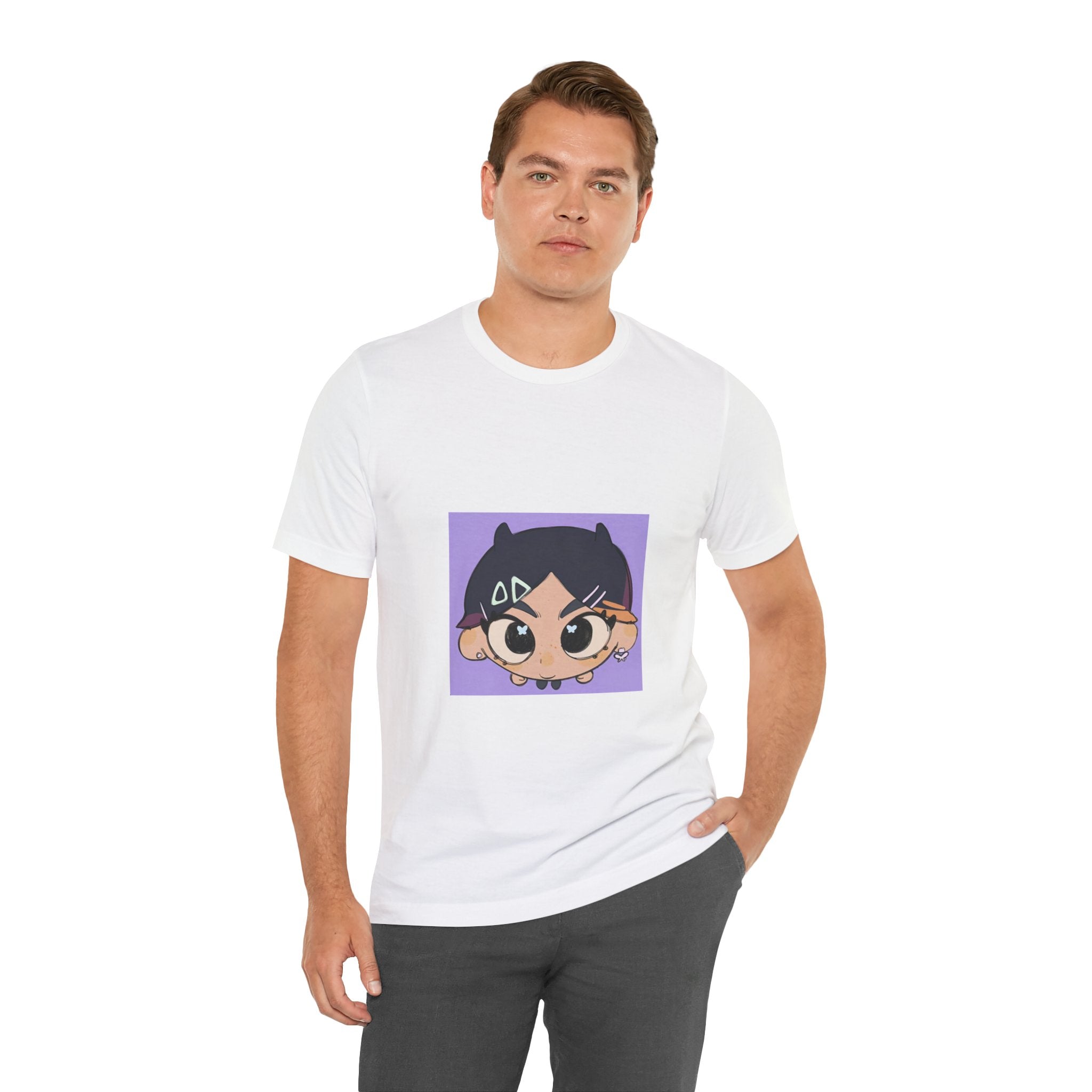 Anime Chibi Face T‑Shirt