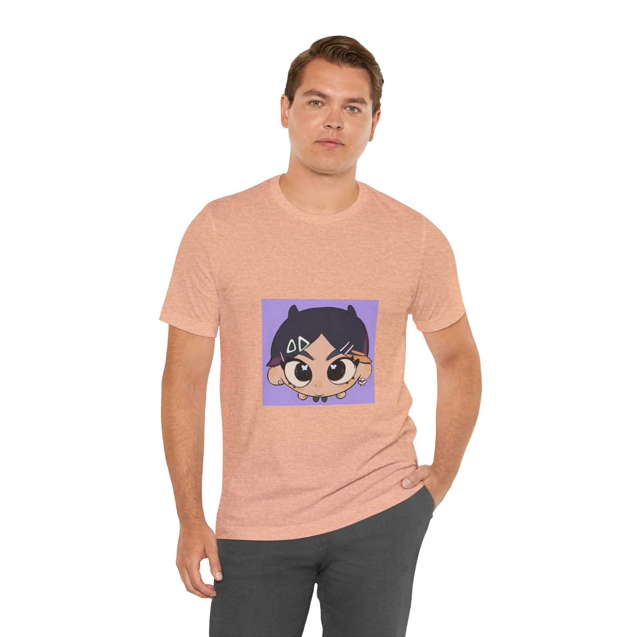Anime Chibi Face T‑Shirt