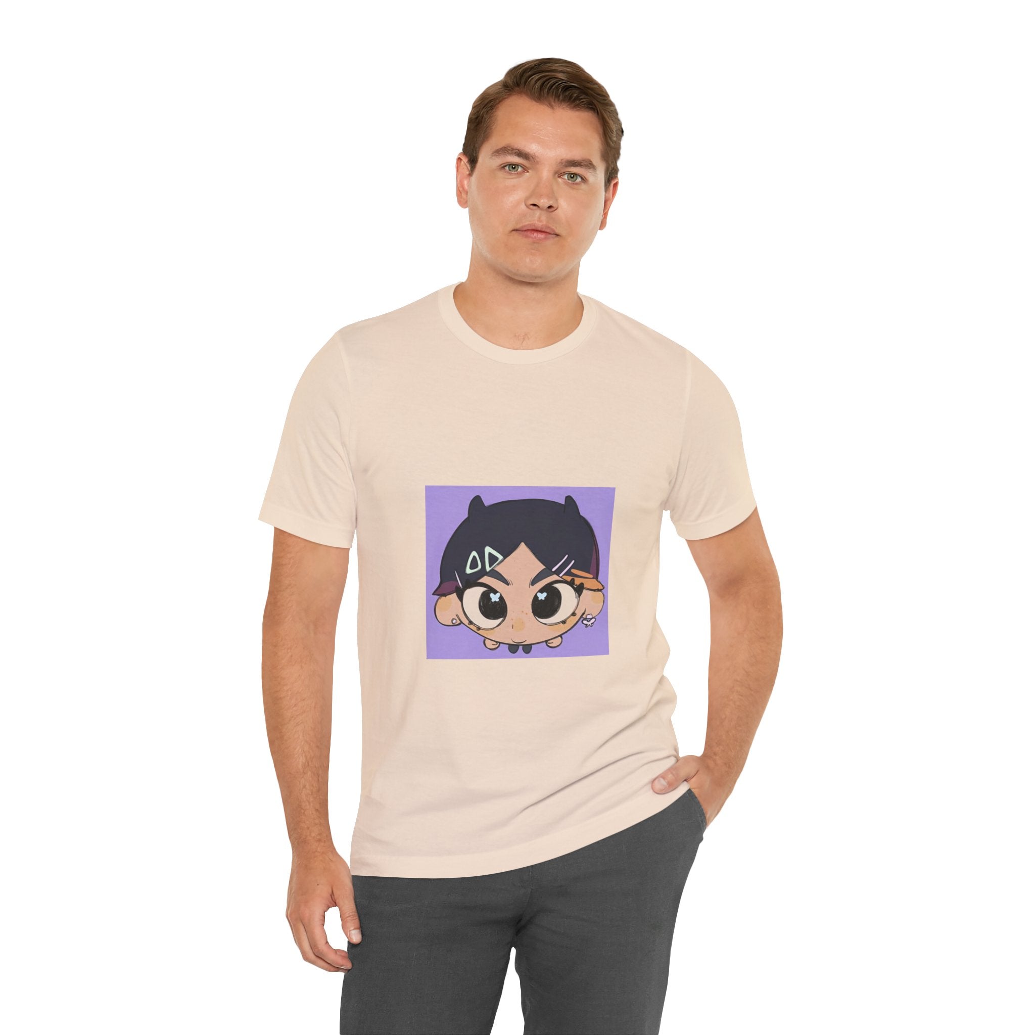 Anime Chibi Face T‑Shirt