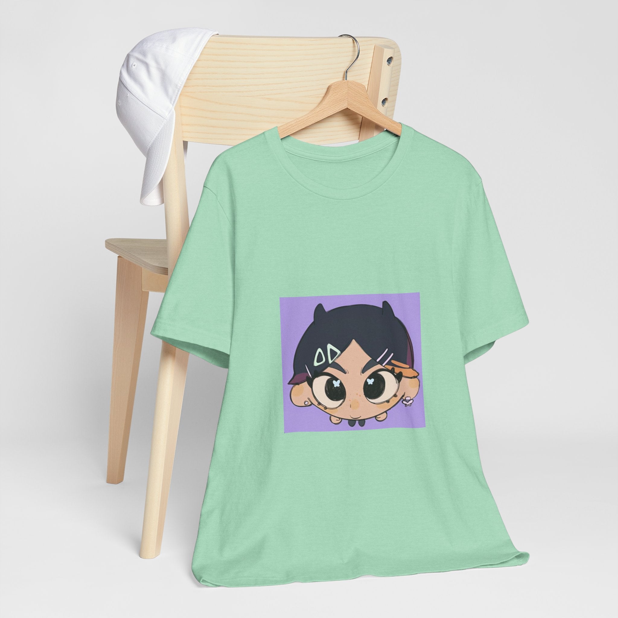 Anime Chibi Face T‑Shirt
