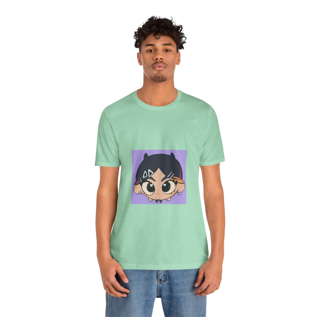 Anime Chibi Face T‑Shirt
