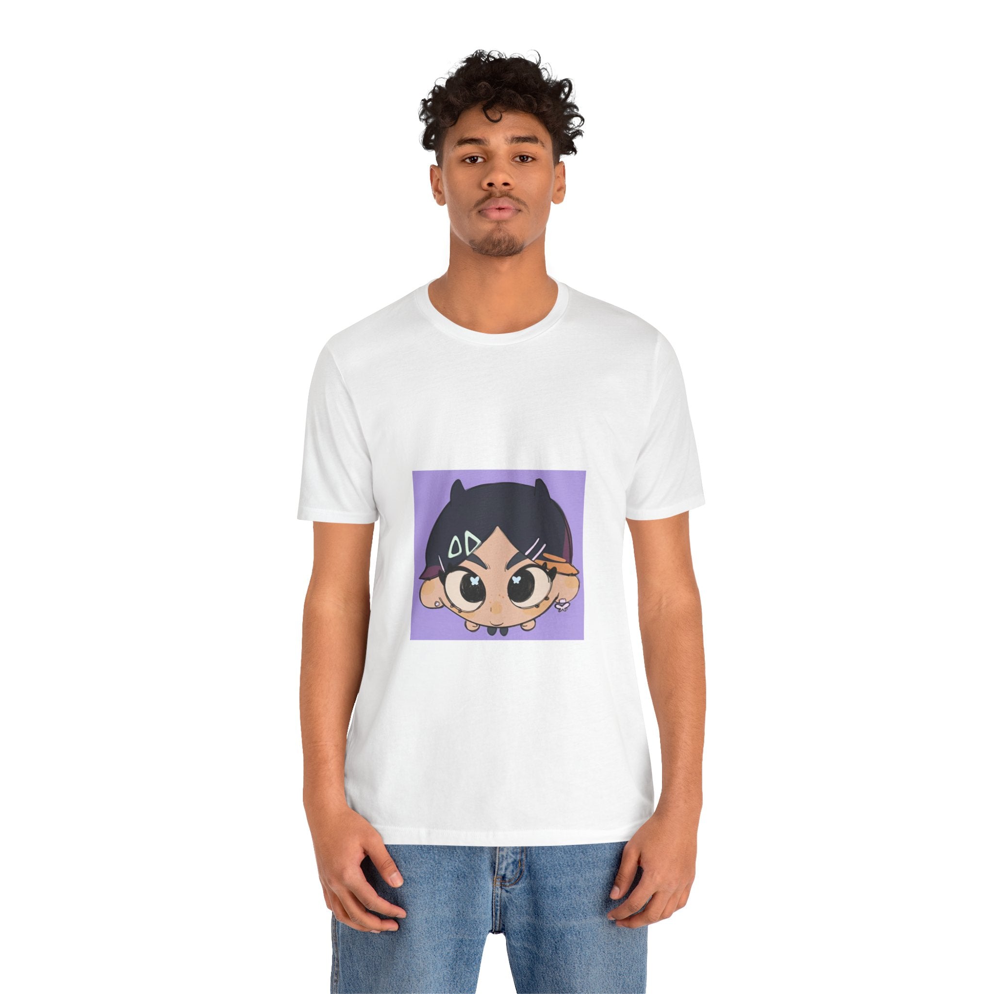 Anime Chibi Face T‑Shirt