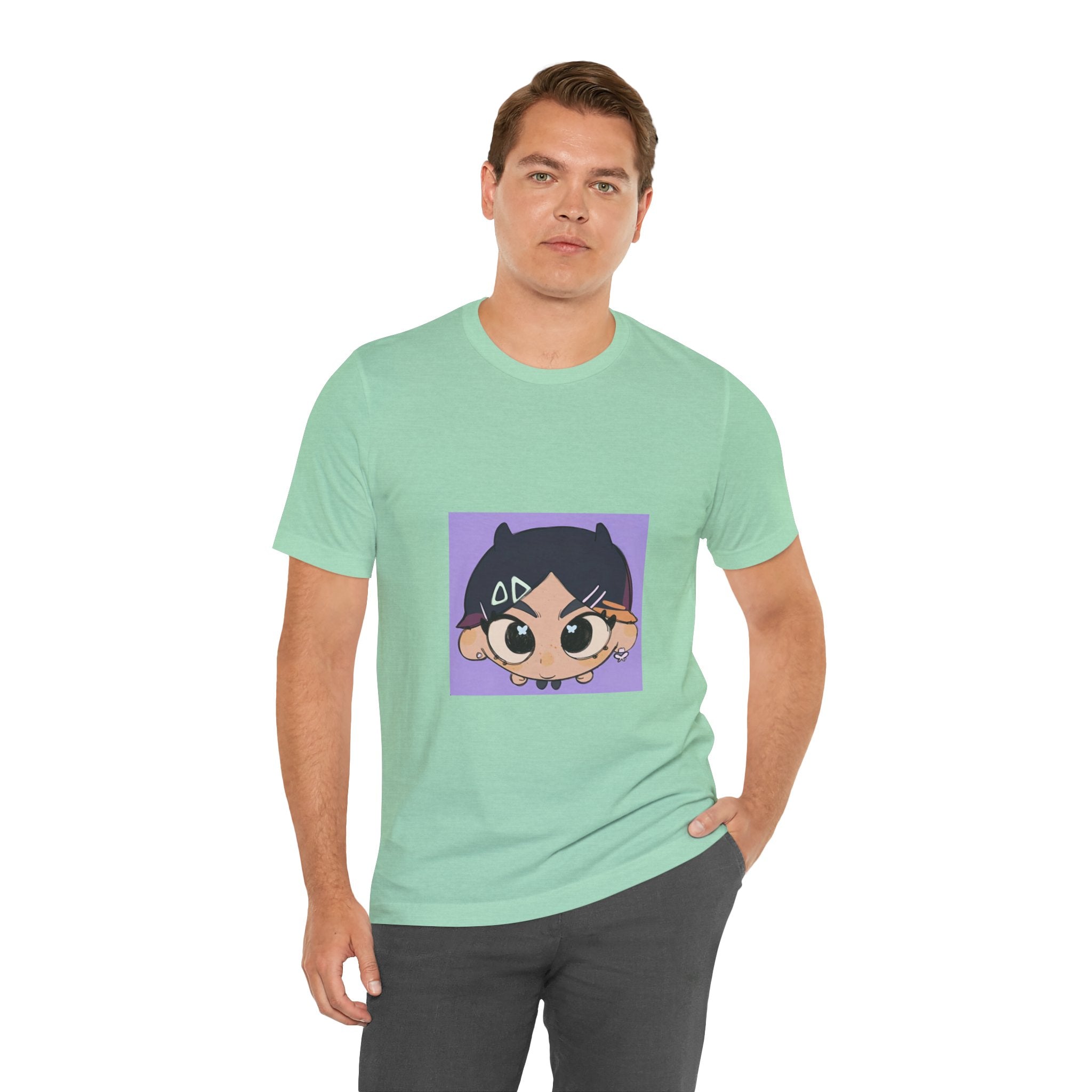 Anime Chibi Face T‑Shirt