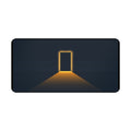 Door of Light Desk Mat — Minimalist Nightscape Mouse Pad for Home Office
