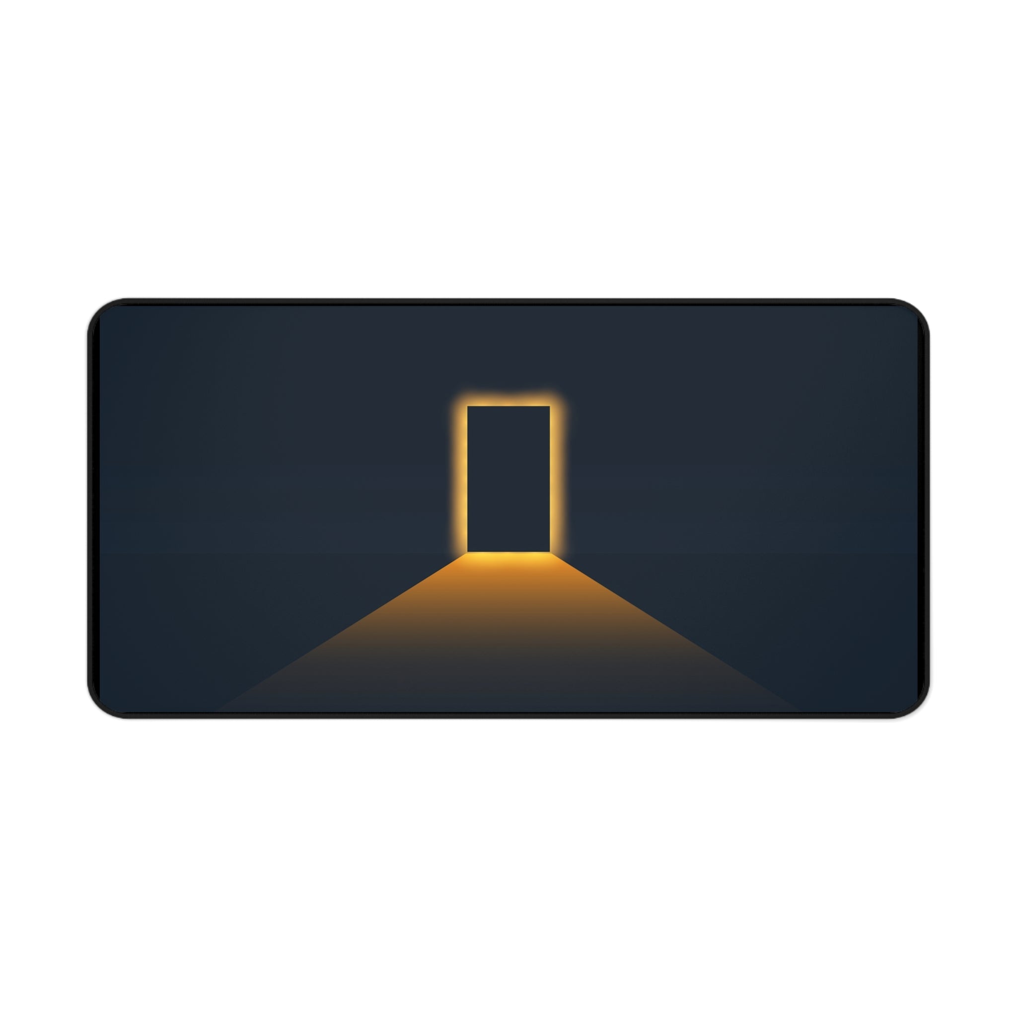 Door of Light Desk Mat — Minimalist Nightscape Mouse Pad for Home Office