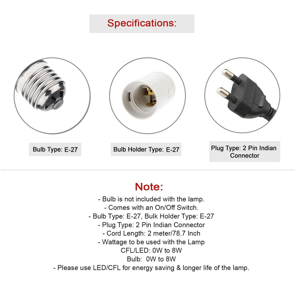 Wooden Pyramid Table Lamp