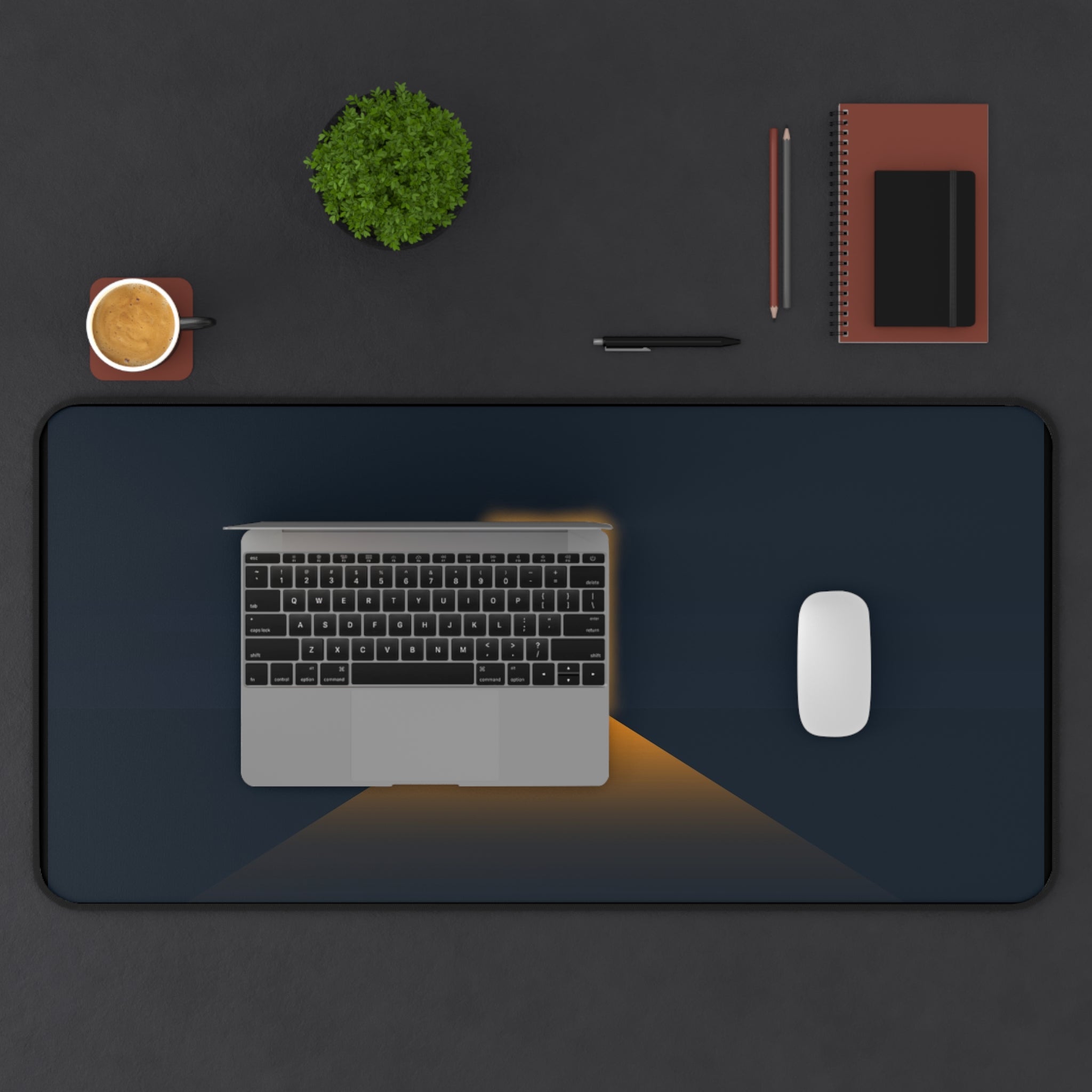 Door of Light Desk Mat — Minimalist Nightscape Mouse Pad for Home Office