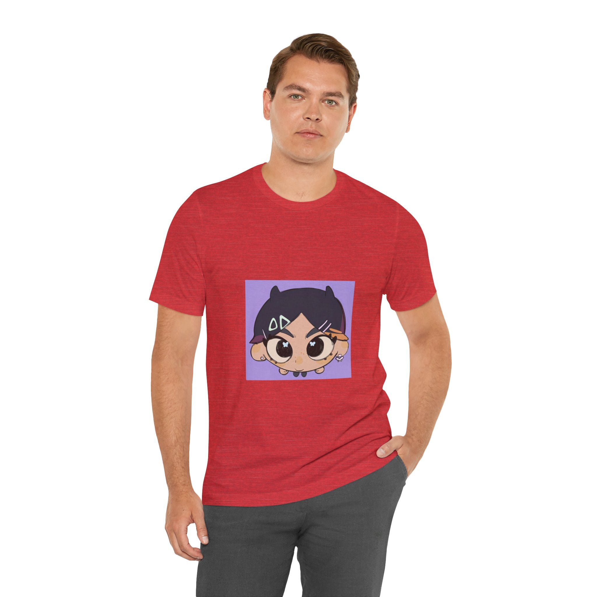 Anime Chibi Face T‑Shirt