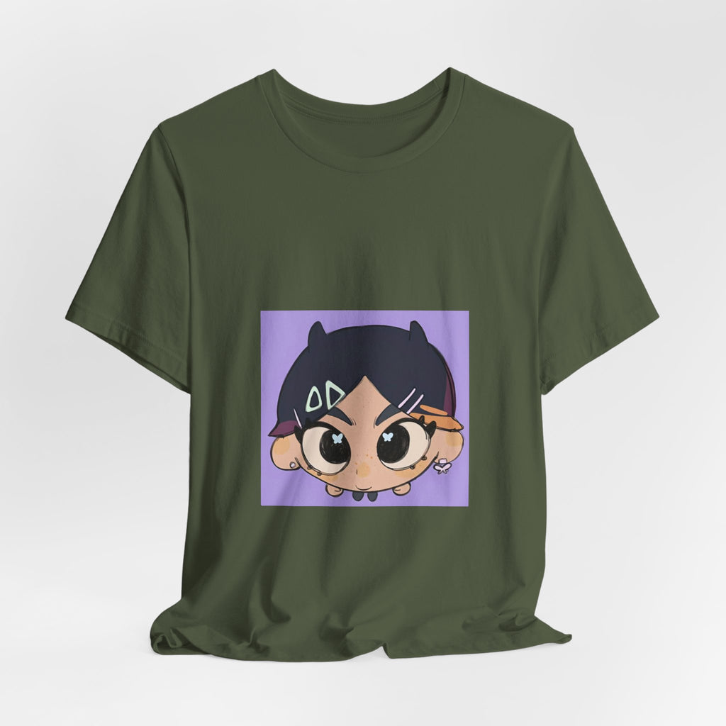 Anime Chibi Face T‑Shirt