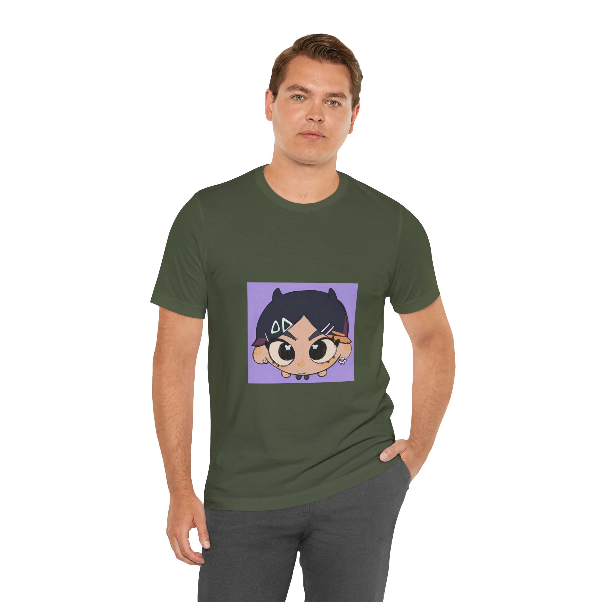 Anime Chibi Face T‑Shirt