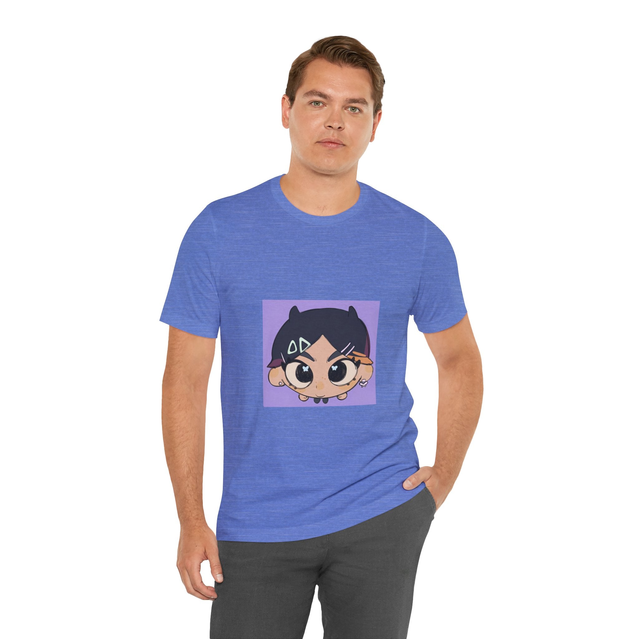 Anime Chibi Face T‑Shirt