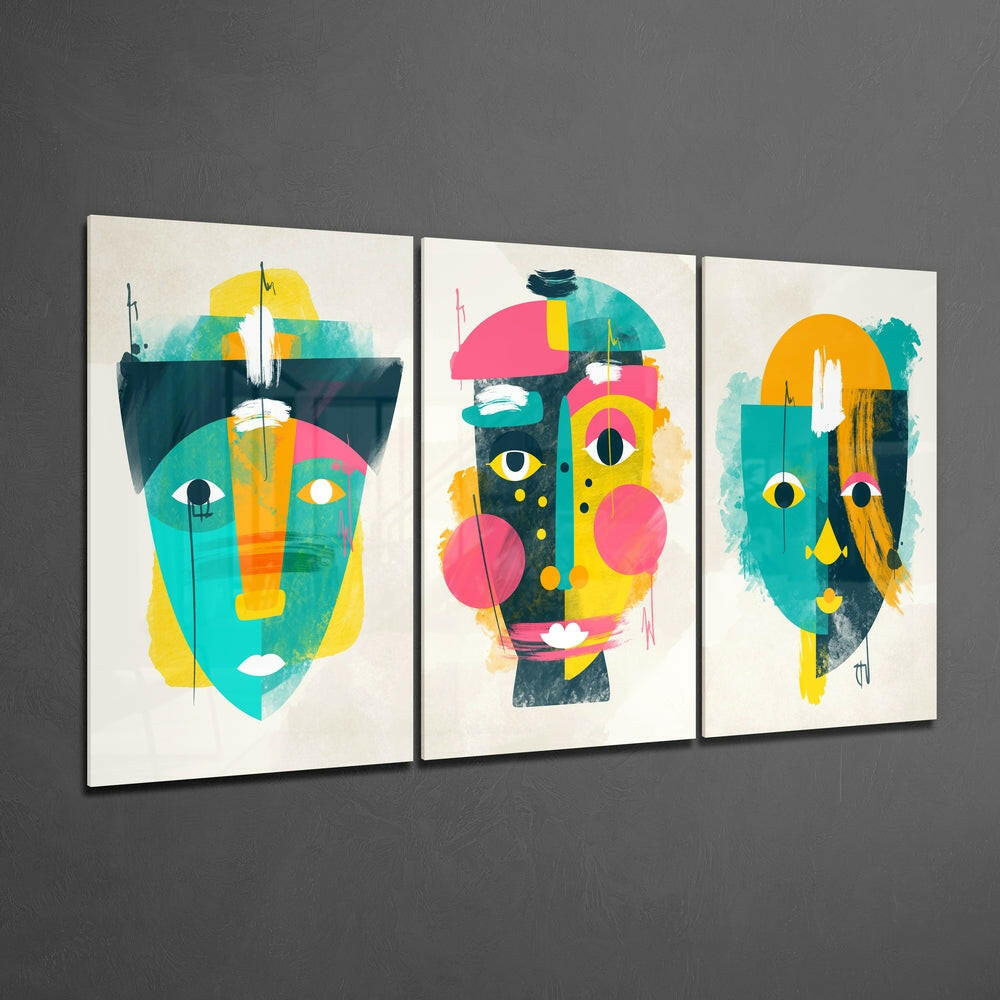 Abstract Shapes 9 Glass Wall Arts