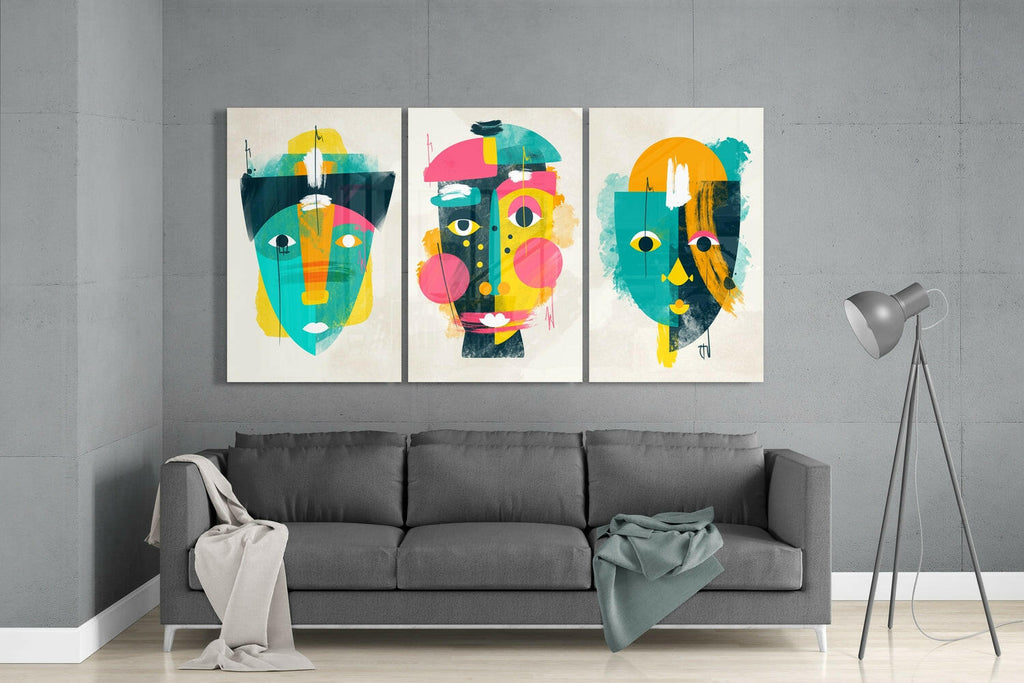 Abstract Shapes 9 Glass Wall Arts