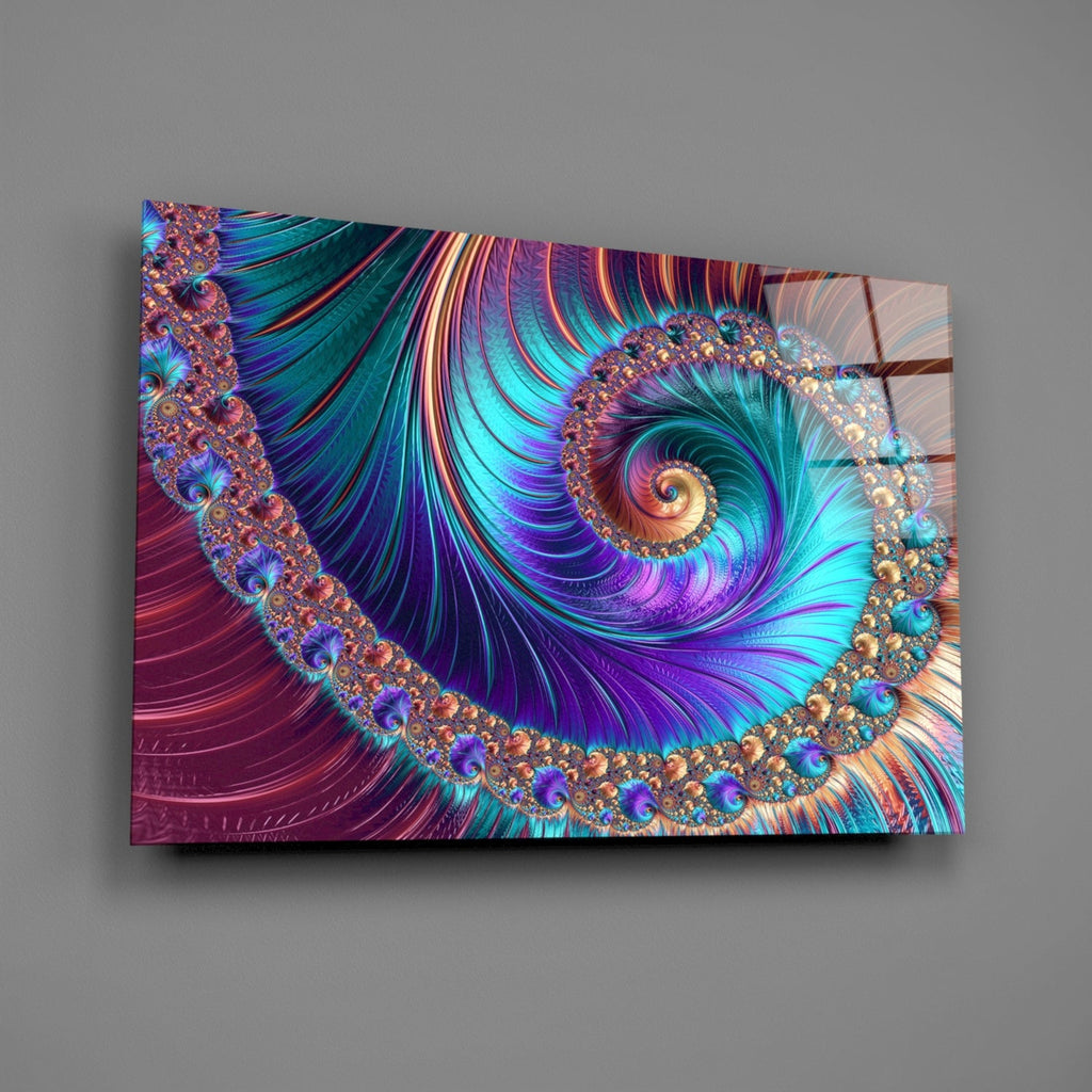 Abstract 2 Glass Wall Arts