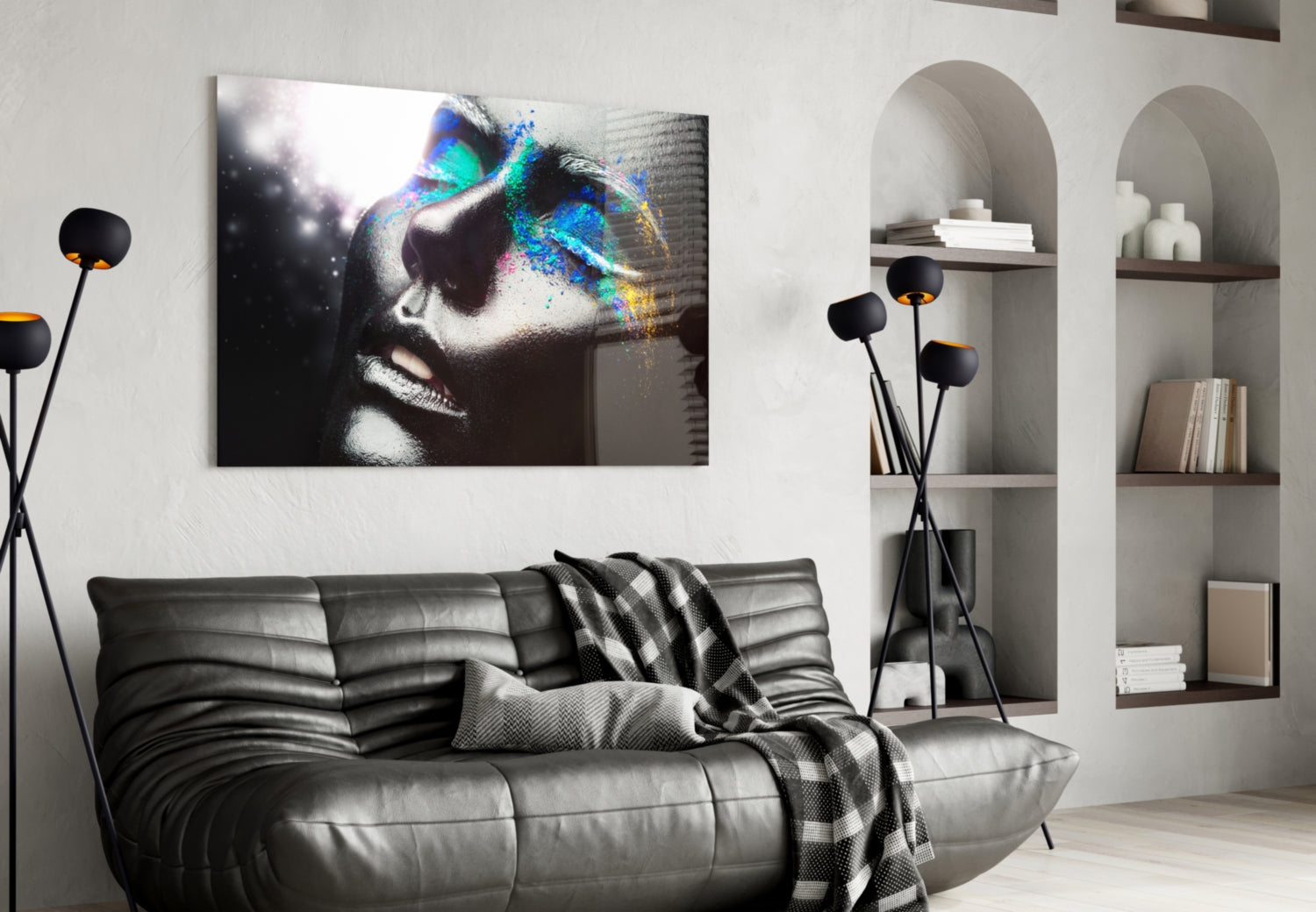 Female Portrait 10 Glass Wall Arts